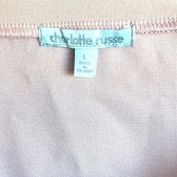 NWT Charlotte Russe Tan Khaki Cream Colored Stretchy Pencil Skirt - Picture 7 of 8